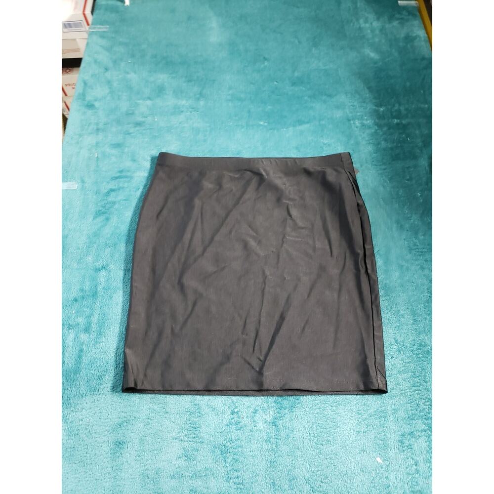 Forever 21 Skirt Size Large Womens Black Stretch Pull On Basic Ladies NWT